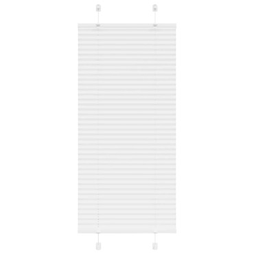 vidaXL Πλισέ περσίδα Λευκό 55x100 cm Πλάτος υφάσματος 54,4 cm