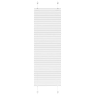 vidaXL Πλισέ περσίδα Λευκό 40x150 cm Πλάτος υφάσματος 39,4 cm