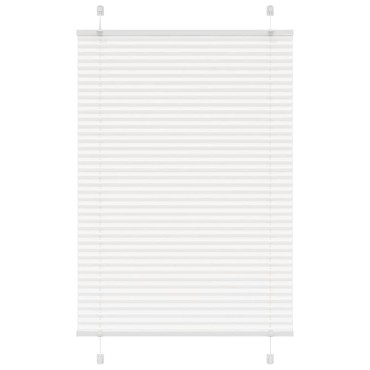 vidaXL Πλισέ περσίδα Λευκό 85x150 cm Πλάτος υφάσματος 84,4 cm