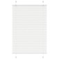vidaXL Πλισέ περσίδα Λευκό 100x100 cm Πλάτος υφάσματος 99,4 cm