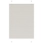 vidaXL Πλισέ περσίδα ανοιχτό γκρι 85x100 cm Πλάτος υφάσματος 84,4 cm
