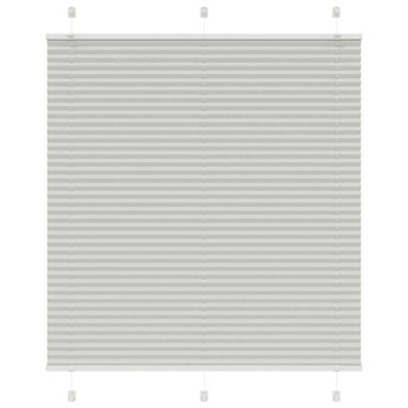 vidaXL Πλισέ περσίδα ανοιχτό γκρι 115x150 cm Πλάτος υφάσματος 114,4 cm