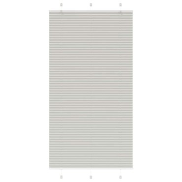 vidaXL Πλισέ περσίδα ανοιχτό γκρι 105x200 cm Πλάτος υφάσματος 104,4 cm