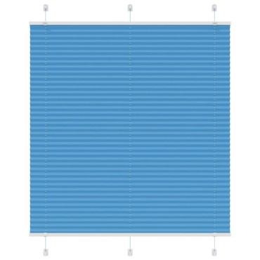 vidaXL Πλισέ περσίδα Μπλε 120x150 cm Πλάτος υφάσματος 119,4 cm