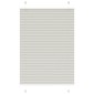 vidaXL Πλισέ περσίδα ανοιχτό γκρι 100x150 cm Πλάτος υφάσματος 99,4 cm