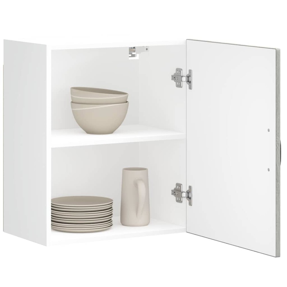 vidaXL Ντουλάπι τοίχου κουζίνας "Lucca" Γκρι Sonoma 50x31x60cm 1 τεμ.