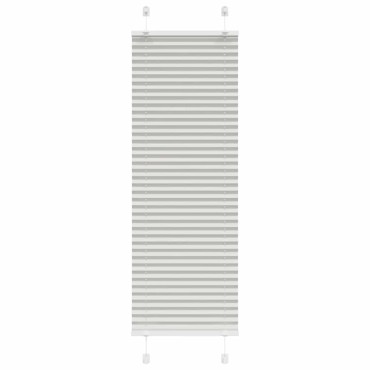 vidaXL Πλισέ περσίδα ανοιχτό γκρι 50x150 cm Πλάτος υφάσματος 49,4 cm