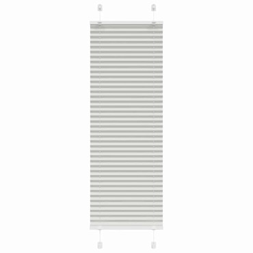 vidaXL Πλισέ περσίδα ανοιχτό γκρι 40x150 cm Πλάτος υφάσματος 39,4 cm