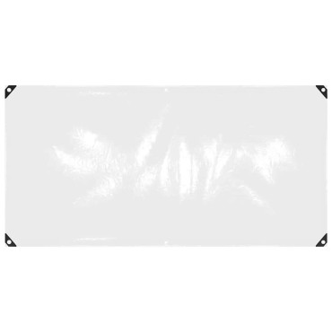 vidaXL Σαφής μουσαμάς με οπές 1x2 m PVC