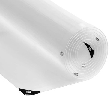 vidaXL Σαφής μουσαμάς με οπές 3x5 m PVC
