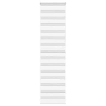 vidaXL Ζέβρα τυφλή Λευκό Πλάτος υφάσματος 55,9 εκ. Πολυεστέρας