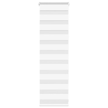 vidaXL Ζέβρα τυφλή Λευκό Πλάτος υφάσματος 35,9 εκ. Πολυεστέρας