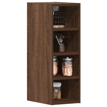 vidaXL κρεμαστό ντουλάπι Riga καφέ δρυς 20x29,5x60cm Ξύλο μηχανής 1 τεμ.