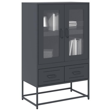vidaXL Ντουλάπι Ανθρακί 68x39x111,5cm από Χάλυβα 1 τεμ.