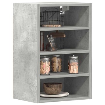 vidaXL Κρεμαστό Ντουλάπι "Riga" Γκρι Σκυρόδεμα 40x29,5x60cm από Τεχνητό Ξύλο 1 τεμ.