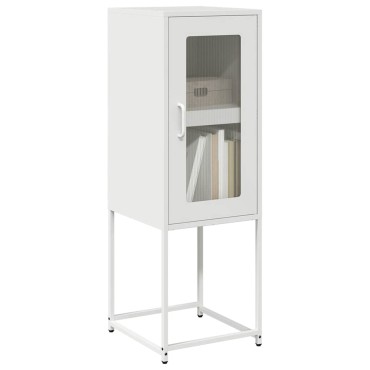 vidaXL Sideboard Λευκό 36x39x107cm Ατσάλι ψυχρής έλασης 1 τεμ.
