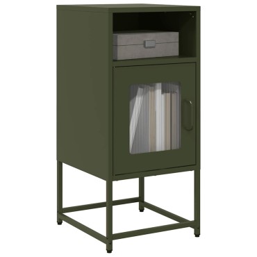 vidaXL Κομοδίνο ντουλάπι Ελαιοπράσινο 36x39x78cm από 1 τεμ.