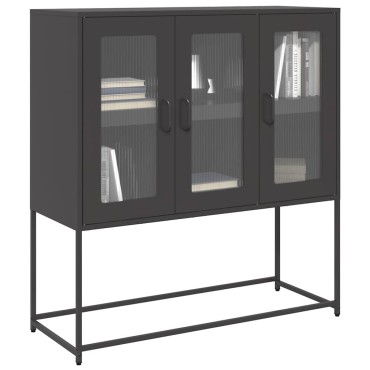 vidaXL Ντουλάπι Μαύρο 100,5x39x107cm από Χάλυβα Ψυχρής Έλασης 1 τεμ.