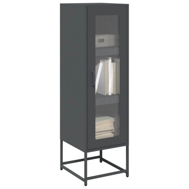 vidaXL Highboard Ανθρακί 36x39x123cm Ατσάλι ψυχρής έλασης 1 τεμ.