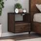 vidaXL Κομοδίνο επίτοιχο ντουλάπι καφέ δρυς 40x31x39,5cm 1 τεμ.
