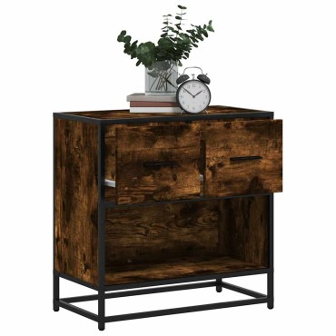 vidaXL Κομοδίνο καπνιστή βελανιδιά 60x31x60cm 1 τεμ.
