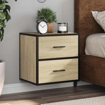 vidaXL Επίτοιχο κομοδίνο Sonoma Oak 40x31x39,5cm 1 τεμ.