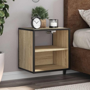 vidaXL Επίτοιχο κομοδίνο Sonoma Oak 40x31x39,5cm 1 τεμ.