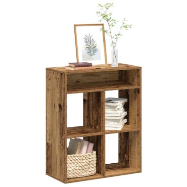 vidaXL Βιβλιοθήκη Παλαιό Ξύλο 66x31x80cm Επεξεργ. Ξύλο 1 τεμ.