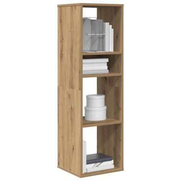 vidaXL Βιβλιοθήκη Artisan Δρυς 34x31x112cm Επεξεργασμένο Ξύλο 1 τεμ.