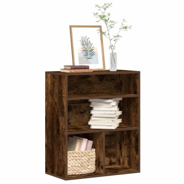 vidaXL Βιβλιοθήκη Καπνιστή Δρυς 60x30x71,5cm από Επεξεργασμένο Ξύλο 1 τεμ.