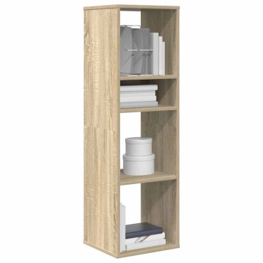 vidaXL Βιβλιοθήκη Χρώμα Sonoma Δρυς 34x31x112cm Επεξεργασμένο Ξύλο 1 τεμ.