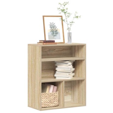 vidaXL Βιβλιοθήκη Χρώμα Sonoma Δρυς 60x30x71,5cm από Μοριοσανίδα 1 τεμ.