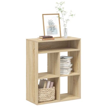 vidaXL Βιβλιοθήκη Χρώμα Sonoma Δρυς 66x31x80cm Επεξεργασμένο Ξύλο 1 τεμ.