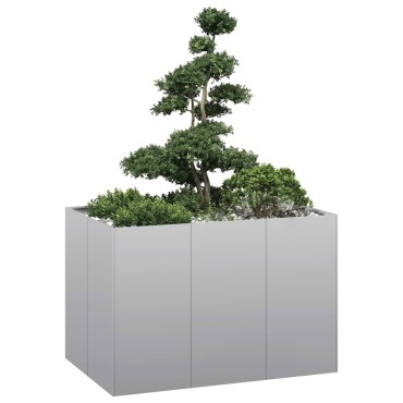 vidaXL Ζαρντινιέρα 120x80x80 εκ. από Γαλβανισμένο Ατσάλι