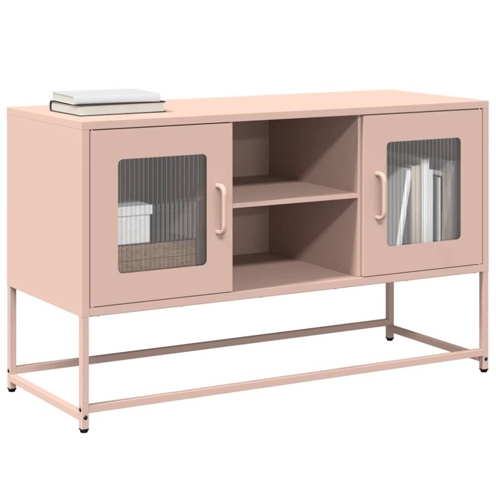 vidaXL Έπιπλο Τηλεόρασης Ροζ 100,5x39x60,5cm από Ατσάλι
