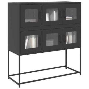 vidaXL Ντουλάπι Μαύρο 100,5x39x107cm από Χάλυβα Ψυχρής Έλασης 1 τεμ.