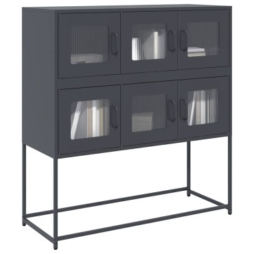 vidaXL Ντουλάπι Ανθρακί 100,5x39x107cm από Χάλυβα Ψυχρής Έλασης 1 τεμ.