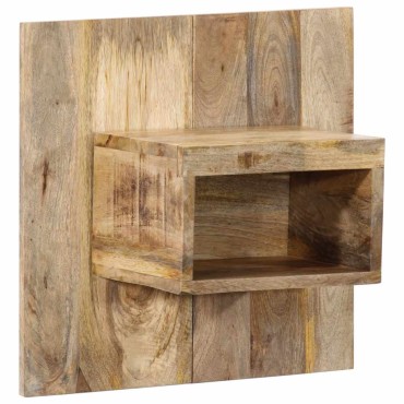 vidaXL Κομοδίνο 50x27x50cm Στερεό ακατέργαστο ξύλο Μάνγκο 1 τεμ.