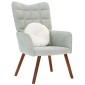 vidaXL Πολυθρόνα Relax Ανοιχτό Γκρι Βελούδινη 61,5x69x95,5cm 1 τεμ.