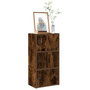 vidaXL Βιβλιοθήκη Καπνιστή Δρυς 40x24x77cm από Επεξεργασμένο Ξύλο 1 τεμ.