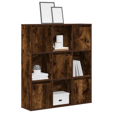 vidaXL Βιβλιοθήκη Καπνιστή Δρυς 89x24x101,5cm από Επεξεργασμένο Ξύλο 1 τεμ.