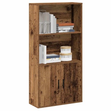 vidaXL Βιβλιοθήκη Όψη Παλαιού Ξύλου 60x24x120cm Επεξεργασμένο Ξύλο 1 τεμ.