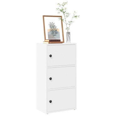 vidaXL Βιβλιοθήκη Λευκή 40x24x77cm από Επεξεργασμένο Ξύλο 1 τεμ.
