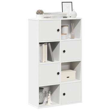 vidaXL Βιβλιοθήκη Λευκή 60x24x101,5cm από Επεξεργασμένο Ξύλο 1 τεμ.