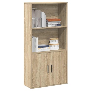 vidaXL Βιβλιοθήκη Sonoma Δρυς 60x24x120cm από Επεξεργασμένο Ξύλο 1 τεμ.