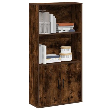vidaXL Βιβλιοθήκη Καπνιστή Δρυς 60x24x120cm από Επεξεργασμένο Ξύλο 1 τεμ.