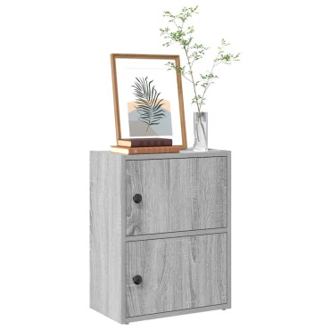 vidaXL Βιβλιοθήκη Γκρι Sonoma 40x24x52cm από Επεξεργασμένο Ξύλο 1 τεμ.