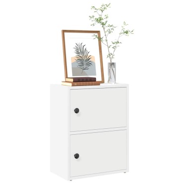 vidaXL Βιβλιοθήκη Λευκή 40x24x52cm από Επεξεργασμένο Ξύλο 1 τεμ.