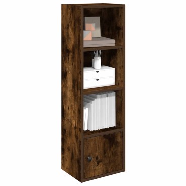 vidaXL Βιβλιοθήκη Καπνιστή Δρυς 31x24x102cm από Επεξεργασμένο Ξύλο 1 τεμ.