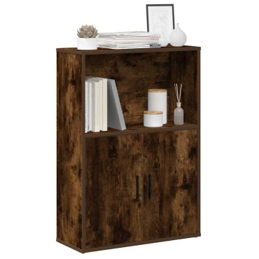 vidaXL Βιβλιοθήκη Καπνιστή Δρυς 60x24x85cm από Επεξεργασμένο Ξύλο 1 τεμ.